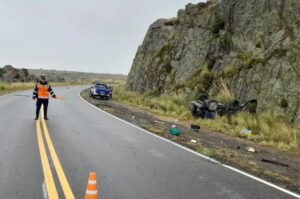 Muri Un Hombre De A Os Al Volcar Su Camioneta En El Camino De Las