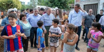 Schiaretti supervisó obras en la ciudad junto a Llaryora y Siciliano