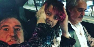 Charly García y Roberto Pettinato recibieron el 2019 juntos