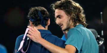 Tsitsipas dio el golpe en Australia eliminando a Federer