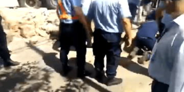 Un policía salvó su vida de milagro tras un derrumbe en la cancha de Belgrano