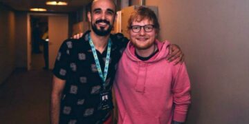 La felicidad de Abel Pintos: conoció a Ed Sheeran