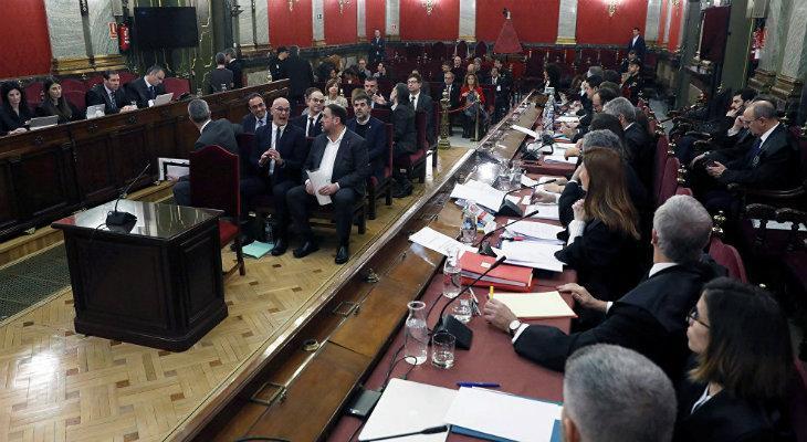 El teatro del juicio a los catalanes independentistas