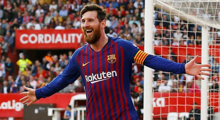Triplete de Messi para la victoria del Barcelona en Sevilla Triplete de Messi para la victoria del Barcelona en Sevilla
