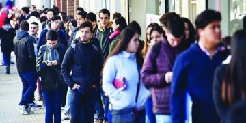 El desempleo afectó casi al 10% de la población durante 2018