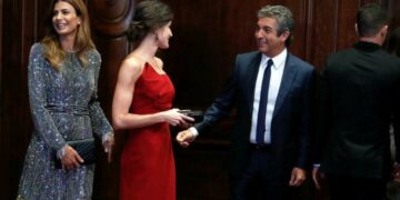 La reina Letizia dejó notar su aprecio por Ricardo Darín