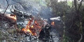 Así fue el momento en el que cayó la avioneta en La Cumbre