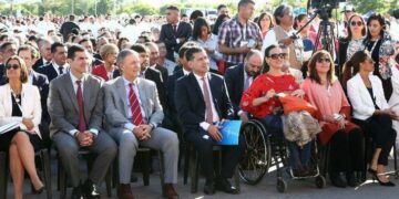 Michetti vivió un momento incómodo en la ceremonia de Angelelli