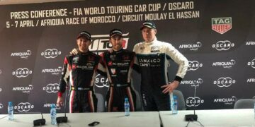 Los argentinos Guerrieri y Girolami en el podio del WTCR