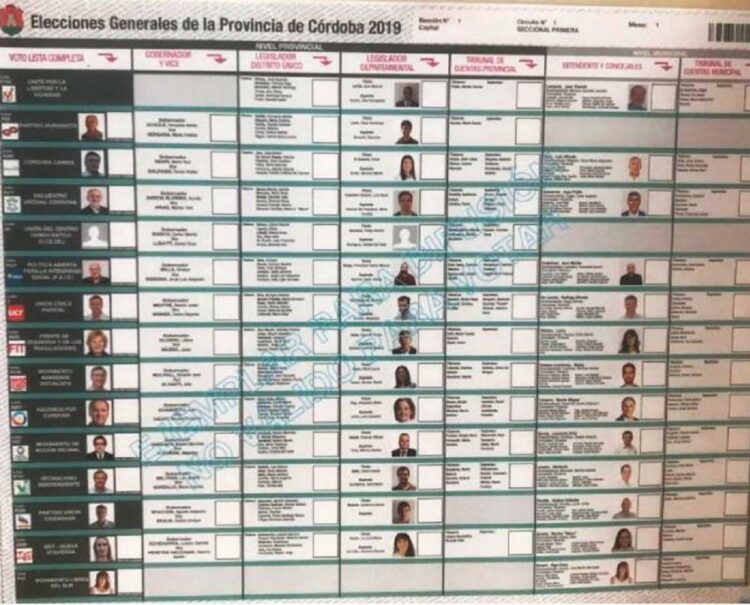 Presentaron el modelo de boleta única para las elecciones del 12 de Mayo