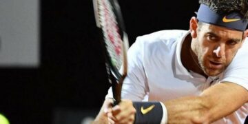 A pesar de realizar un gran partido, Del Potro quedó eliminado en Roma