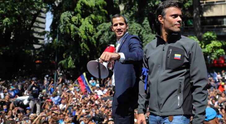 Guaidó convoca a un paro total para forzar la salida de Maduro Guaidó convoca a un paro total para forzar la salida de Maduro