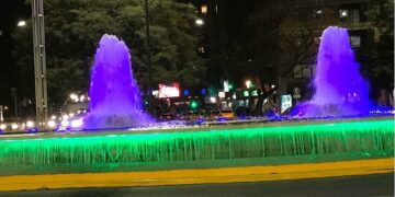 Harán mantenimiento a la fuente que está frente al Patio Olmos