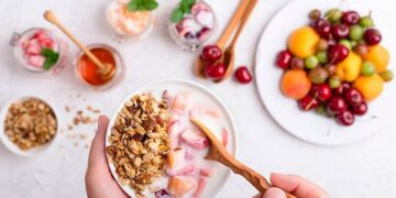 Desayuno blanco con cereales (de los buenos)