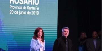 CFK y el Presidente visitaron Rosario en el mismo día