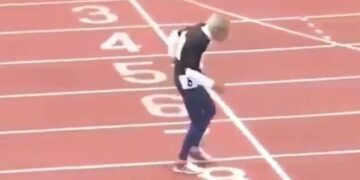 Con 102 años, corrió una carrera de 100 metros llanos