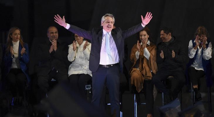 Alberto Fernández cerró su campaña electoral en Rosario