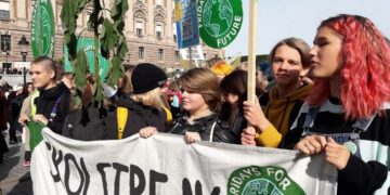 Histórica participación estudiantil de una huelga global por el clima