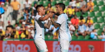 Argentina cerró la gira de amistosos con una goleada