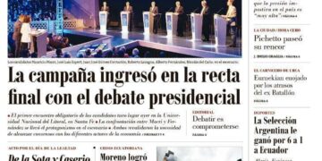 La tapa del lunes 14 de octubre de 2019