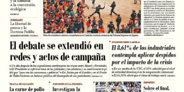 La tapa del martes 15 de octubre de 2019