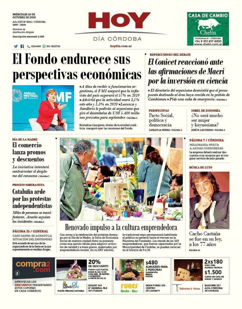 La tapa del miércoles 16 de octubre La tapa del miércoles 16 de octubre
