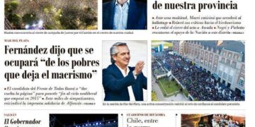 La tapa del viernes 25 de octubre de 2019