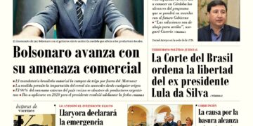 La tapa del viernes 8 de noviembre de 2019