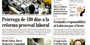 La tapa del jueves 28 de noviembre de 2019