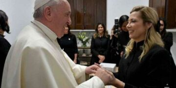 El papa inauguró nueva sede de Scholas juntos a Fabiola Yañez