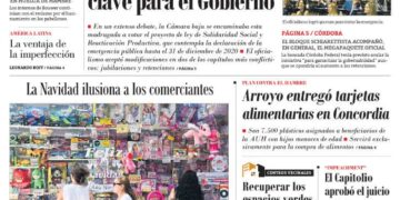 La tapa de este viernes 20 de diciembre de 2019