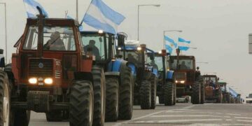 «Tractorazo» contra la suba de retenciones