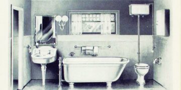 El baño en la casa