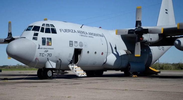 Arribaron dos Hércules de la Fuerza Aérea con 140 argentinos desde Perú