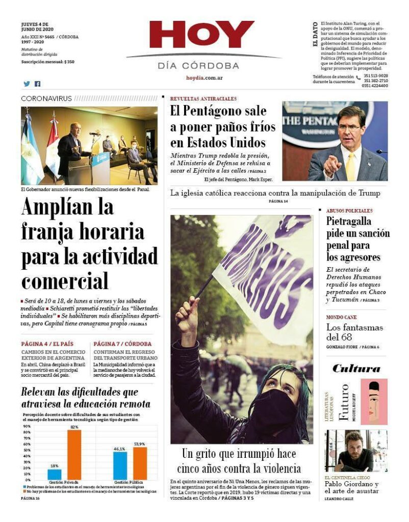 La tapa del jueves 4 de junio de 2020 La tapa del jueves 4 de junio de 2020