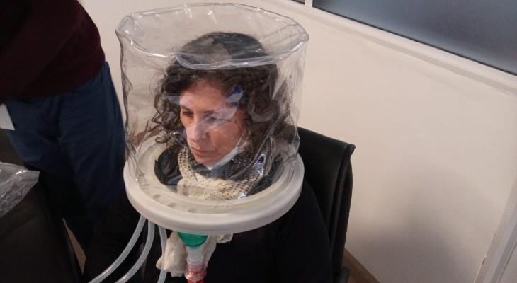 Silmag presentó Silcap, un casco de ventilación no invasiva