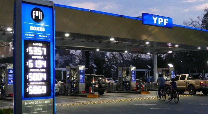 YPF aumenta el precio de las naftas en Córdoba entre 4,45 y 4,83%