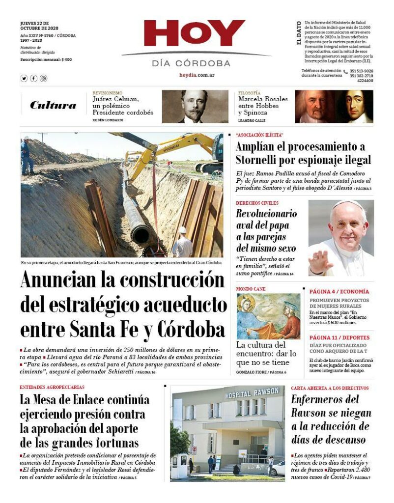 La tapa del jueves 22 de octubre de 2020 La tapa del jueves 22 de octubre de 2020