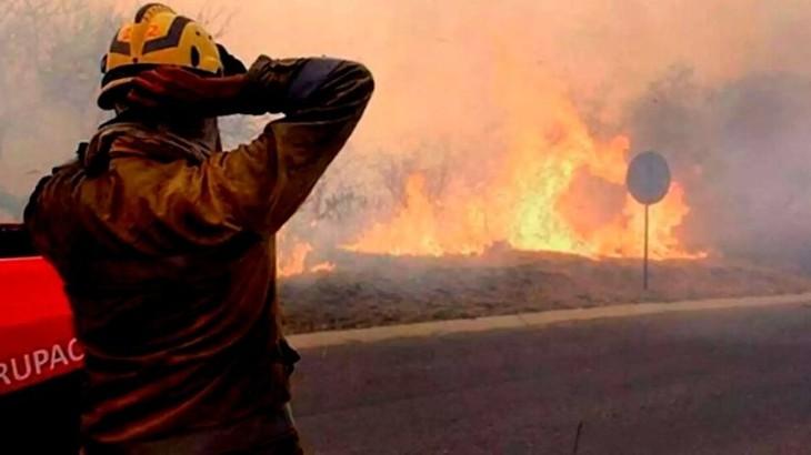 Crece la amenaza de los incendios en la zona de Ambul