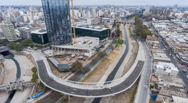 Habilitan un nuevo puente de ingreso al centro de la ciudad