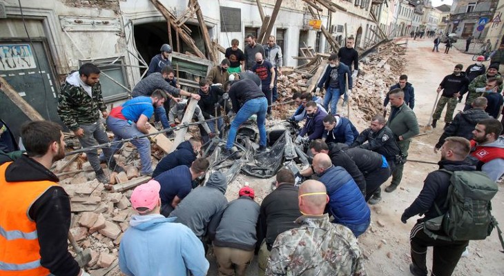 Un terremoto sacudió a Croacia y destruyó a una ciudad entera