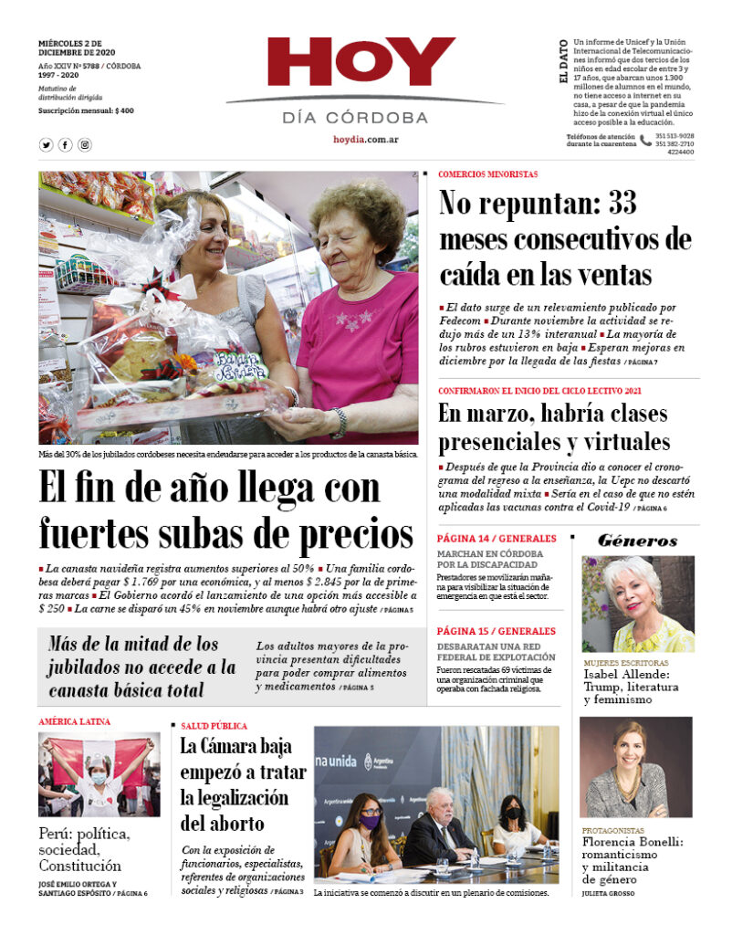 Portada del 02.12.2020 Portada del 02.12.2020