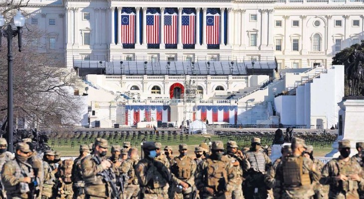Con Washington blindada, esperan la asunción de Biden en Estados Unidos Con Washington blindada, esperan la asunción de Biden en Estados Unidos