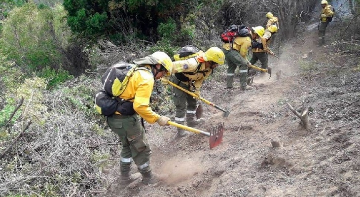 Más de 40 brigadistas se sumarán para combatir el incendio Más de 40 brigadistas se sumarán para combatir el incendio