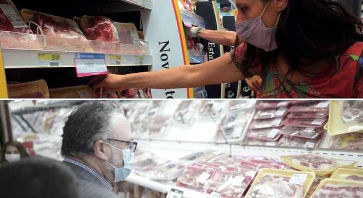 Kulfas y Español fiscalizaron en la implementación del acuerdo de carnes