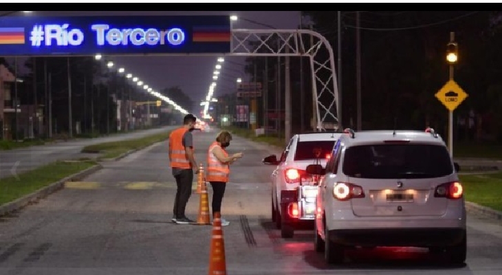 Río tercero restringe la circulación nocturna por dos semanas