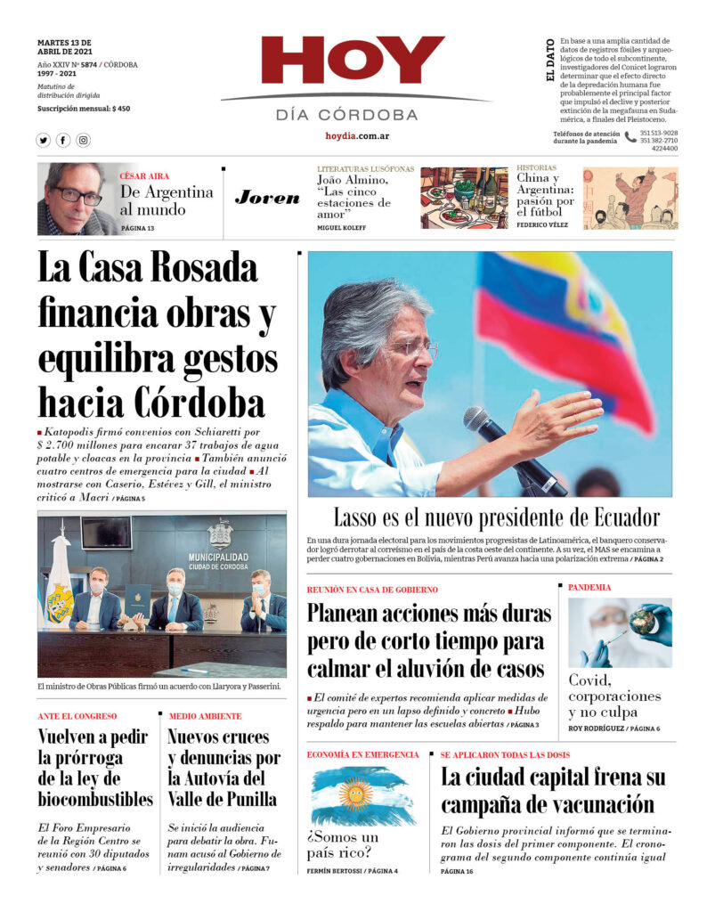 Portada del 13.04.2021 Portada del 13.04.2021