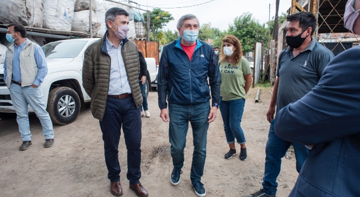 Passerini destacó los avances de una cooperativa de reciclado de residuos Passerini destacó los avances de una cooperativa de reciclado de residuos