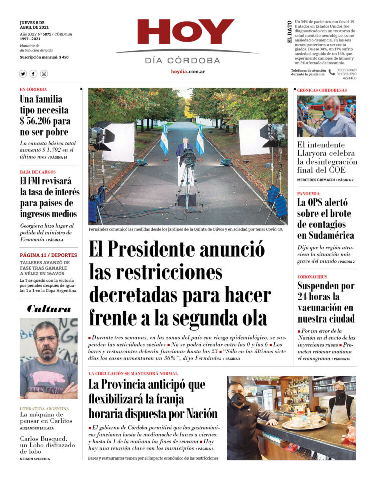Portada del 08.04.2021
