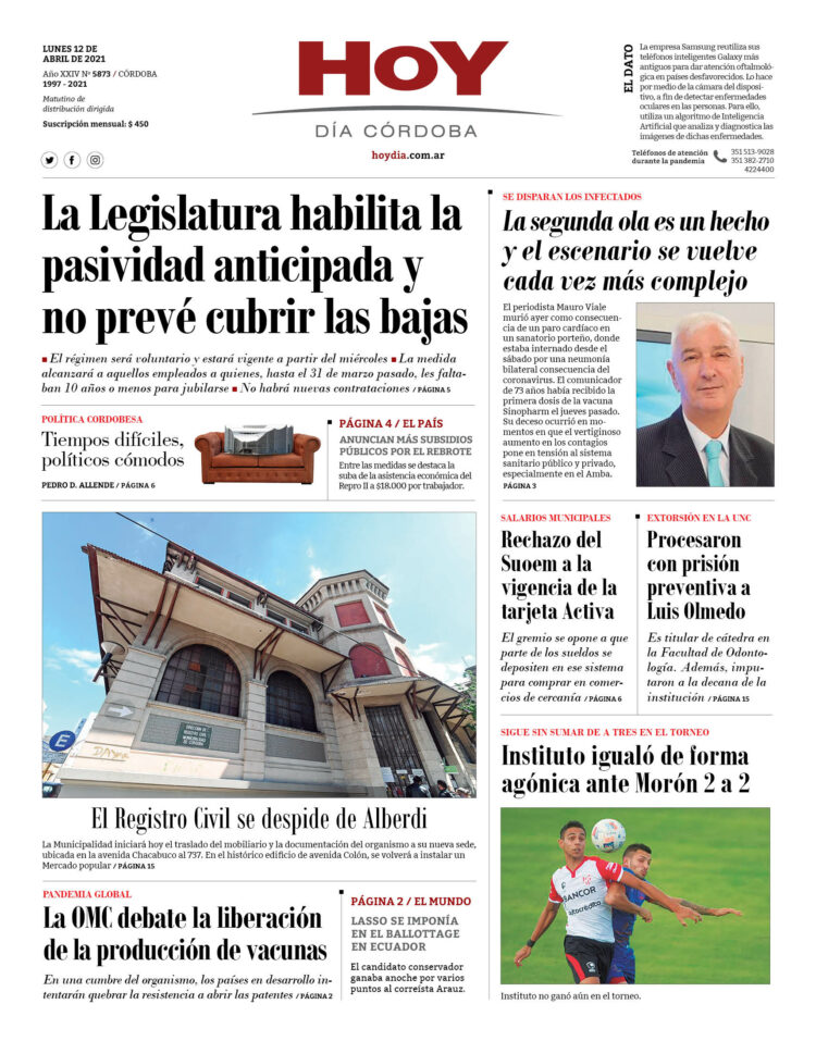 Portada del 12.04.2021